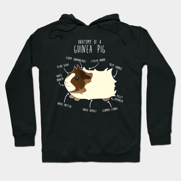 Abyssinian Guinea Pig Anatomy Hoodie by Psitta